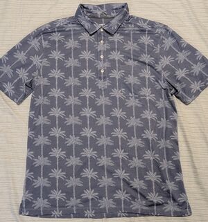 Men's Tommy Bahama San Lucio Bamboo Stretch Knot Polo, Opal Surf, Size L